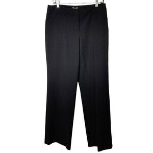 Nicole Miller Dress Career Pants Size 12 Black Front Pockets Style NFON7308
